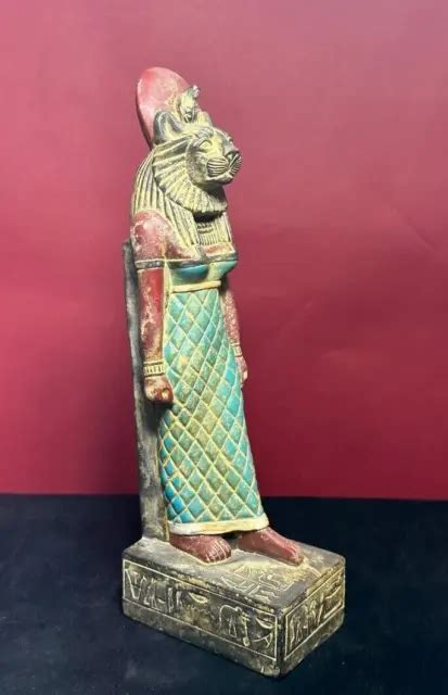 ANCIENT EGYPTIAN ANTIQUITIES Statue Sekhmet Goddess of War Figurine ...