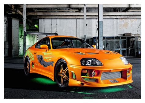 The Fast And The Furious Orange Toyota Supra Iconic Movie | Etsy