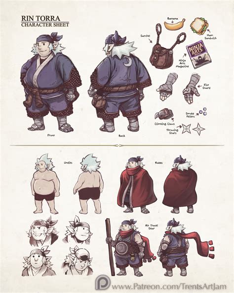 ArtStation - Rin Torra Character sheet