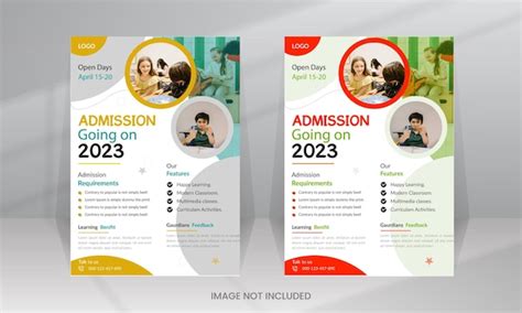 Premium Vector | A flyer for a college admission event