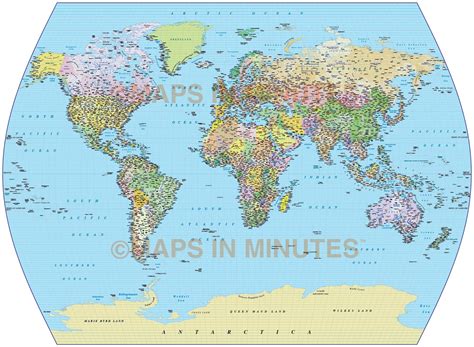 Map Of The World To Scale Images And Photos Finder | Images and Photos finder