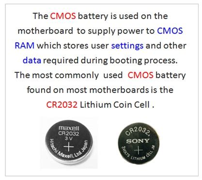 Cmos Battery Function In Computer