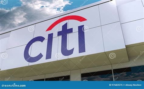 Citigroup Logo on the Modern Building Facade. Editorial 3D Rendering ...