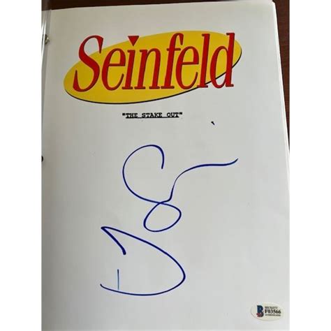 Seinfeld Script-Autographed by Jerry Seinfeld