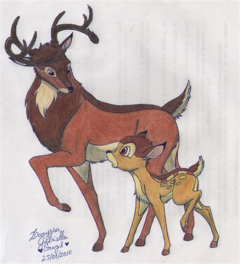 Bambi and His Father by laryssadesenhista on DeviantArt