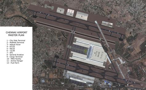 Chennai airport map - Map of Chennai airport (Tamil Nadu - India)