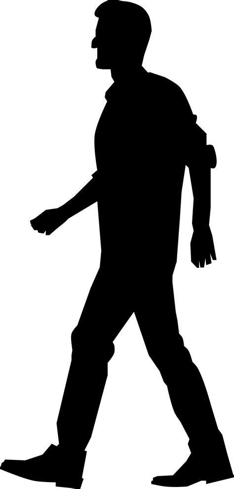 Walking Clip art - Silhouette of man png download - 1147*2400 - Free ...