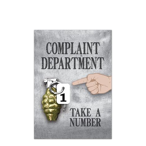 Complaint Department Sign - ABC Distributors, Inc.