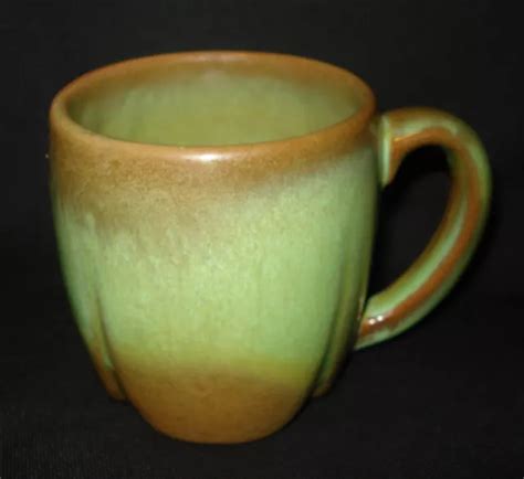 VINTAGE FRANKOMA ART Pottery Prairie Green C6 Plainsman Handled Coffee Cup Mug $5.00 - PicClick