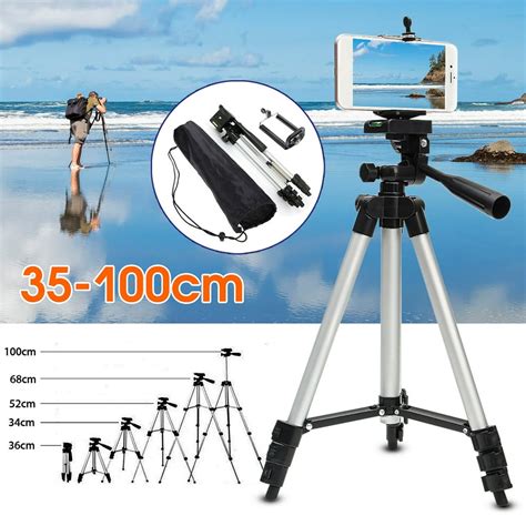 Phone & Camera Tripod Stand, Flexible Camera Tripod with Universal ...