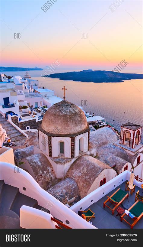 Thira Town Aegean Sea Image & Photo (Free Trial) | Bigstock