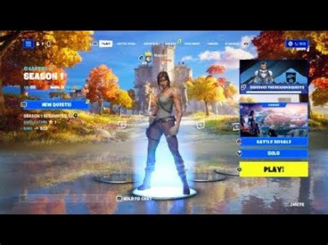 Fortnite Lara Croft gameplay - YouTube