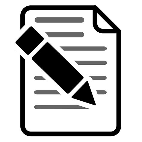 Pen writing document icon. Free download transparent .PNG | Creazilla