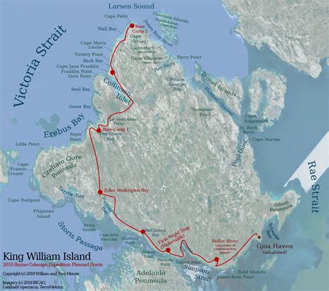 The Bayne / Coleman Expedition: Plan and Map