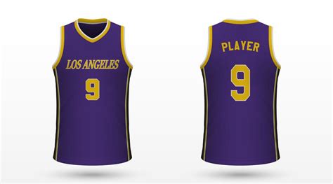 Basketball Jersey Lakers Vector Art, Icons, and Graphics for Free Download