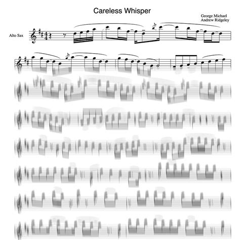 Careless Whisper Sheet Music By George Michael Saxophone