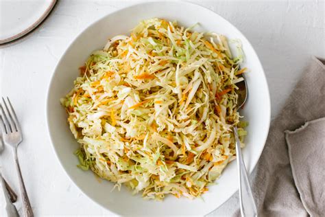 Vinegar Coleslaw Recipe (No Mayo Coleslaw) | Downshiftology