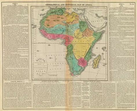 Geographical, and Historical Map of Africa. Africa- Drawn the best Authorities, for the ...