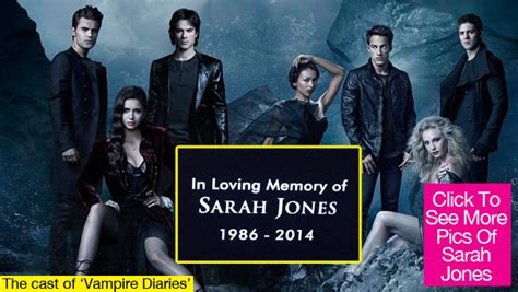 ‘Vampire Diaries’ Sarah Jones Tribute — Show Honors Dead Crew Member ...