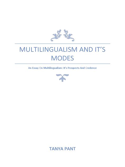 Multilingualism | PDF | Multilingualism | Cognition