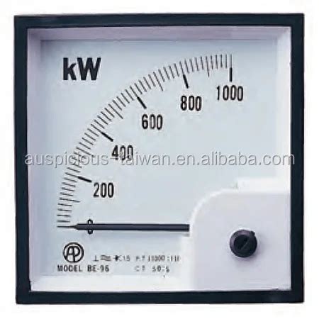 96*96mm AC/DC Analog Panel Meter, Watt Meter, kW Power Meter, View watt ...