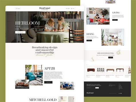 Furniture Website Design by Artstak Studio on Dribbble