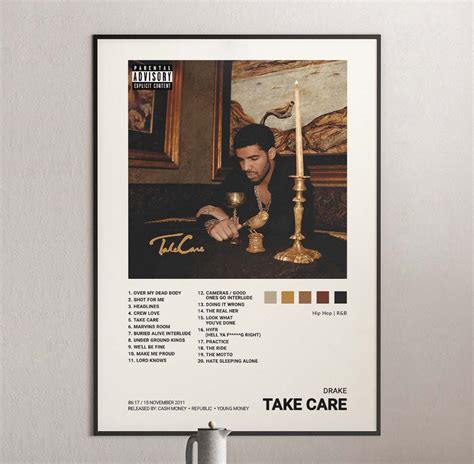 Drake - Take Care Album Cover Poster | Architeg Prints