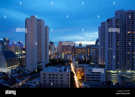 Bangkok skyline at night, Thailand Stock Photo - Alamy