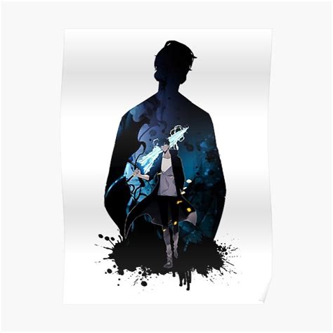 "Sung Jinwoo" Poster for Sale by Sakuga | Redbubble