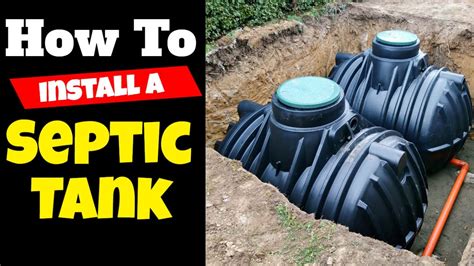 how to install a septic tank - YouTube