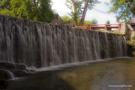 UncoveringPA | Pennsylvania Waterfalls: New Hope's Aquetong Creek Dam Falls