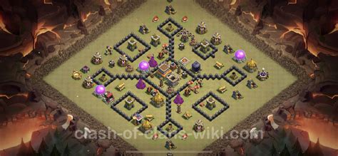 Best War Base TH8 with Link, Anti Air / Dragon 2023 - Town Hall Level 8 CWL Base Copy, #17