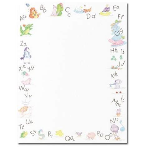 Alphabet Border Stationery - 80 Sheets - Walmart.com