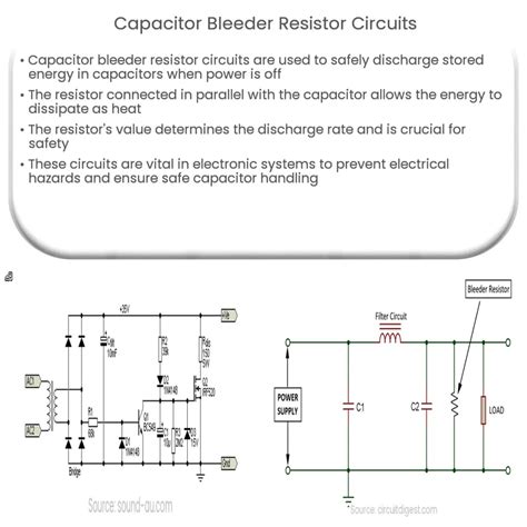 Capacitor Bleeder Resistor Circuits | How it works, Application & Advantages