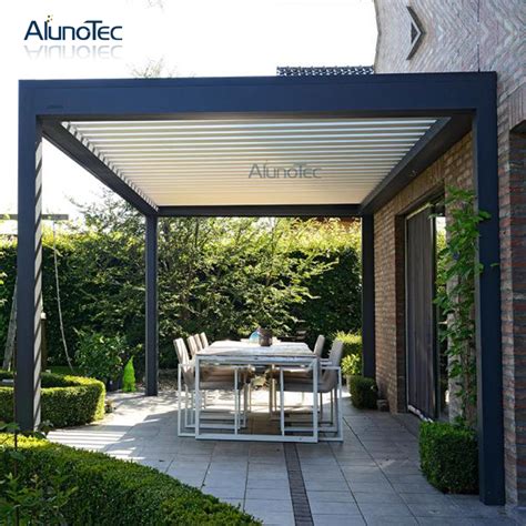 Customized Louvered Roof Aluminum Pergola Kits With Screen - Buy ...