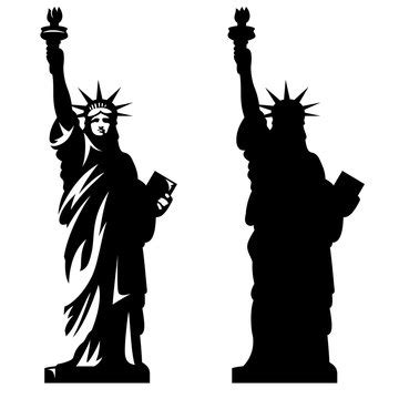 Statue Of Liberty Silhouette