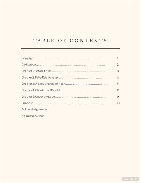 Table of Content Ideas - Examples 2023 | Free & Premium Templates