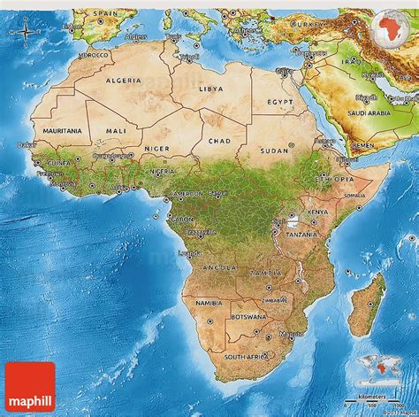 Africa Physical Map - Free Printable Maps