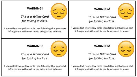 Yellow card