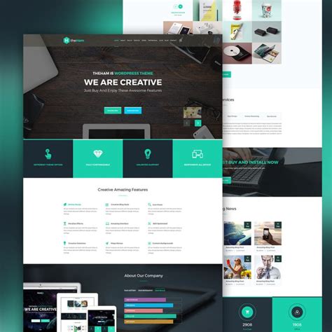 Creative Landing Page Template Free PSD – Download PSD