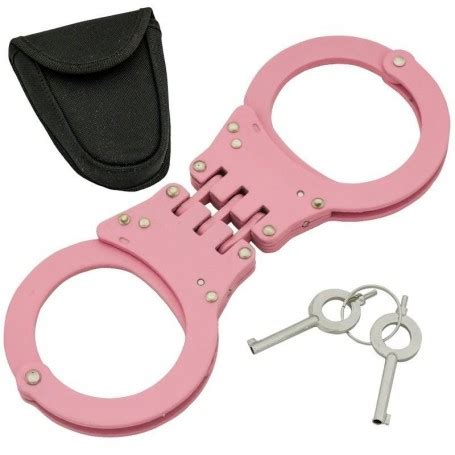 Steel Hinged Handcuffs – Pink – Guerrilla Defense Personal Protection ...