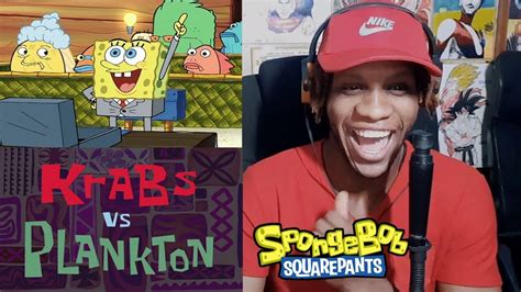 Spongebob Squarepants Episode krabs vs plankton Reaction - YouTube