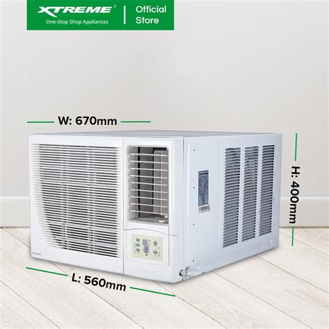 X-SERIES 1HP Window Type Aircon INVERTER with Remote Control (White ...