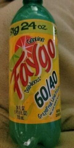 Faygo Grapefruit Lime Soda 60/40 - 2 l, Nutrition Information | Innit