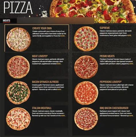 Pizza Hut Menu, Menu for Pizza Hut, Tomball, Houston - Urbanspoon/Zomato