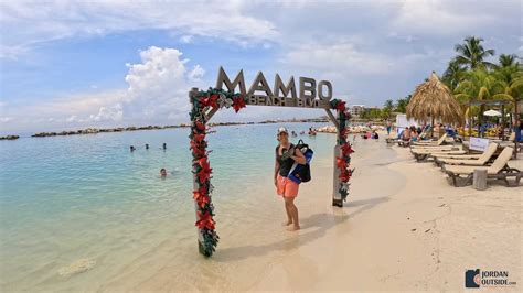 Mambo Beach, Curacao has great snorkeling and a beautiful beach