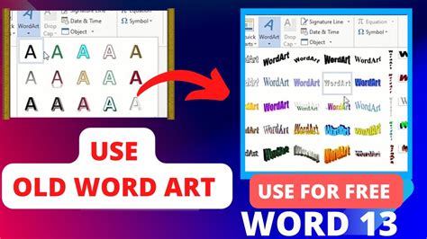 How to Insert Old Word Art Styles in any New Version Of Microsoft Word ...