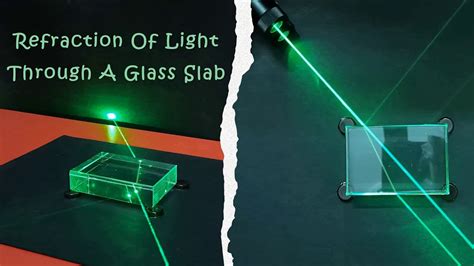 Refraction of Light Through a Glass Slab using Laser Beam || By Vinod ...