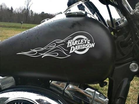 OEM Harley Davidson Motorcycle Flames Gas Tank Decals 2PC Set New ...