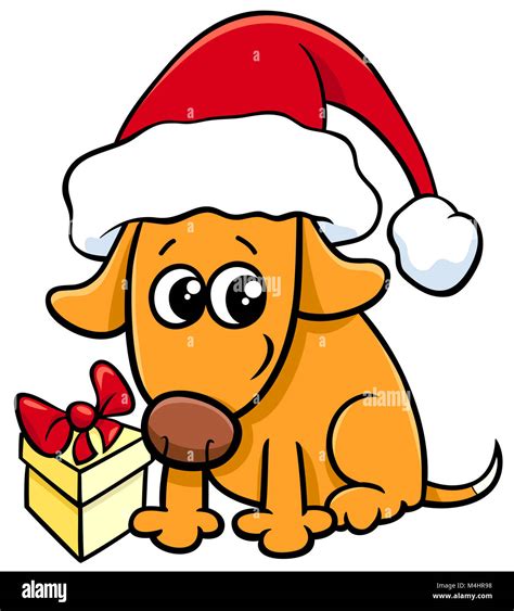 Dog christmas cartoon hi-res stock photography and images - Alamy